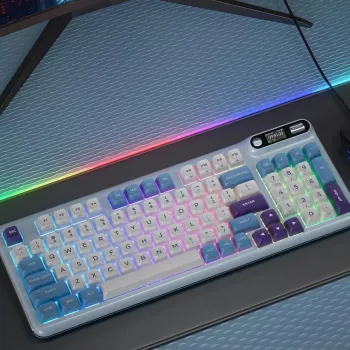 Wireless RGB Keyboard with TFT Screen, Hot‑Swap & Gasket