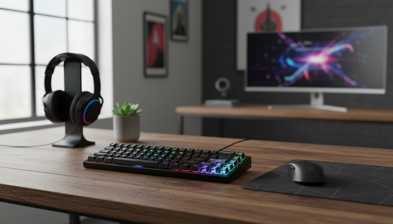 Black Aluminum Wireless Hot-Swap RGB Gaming Keyboard