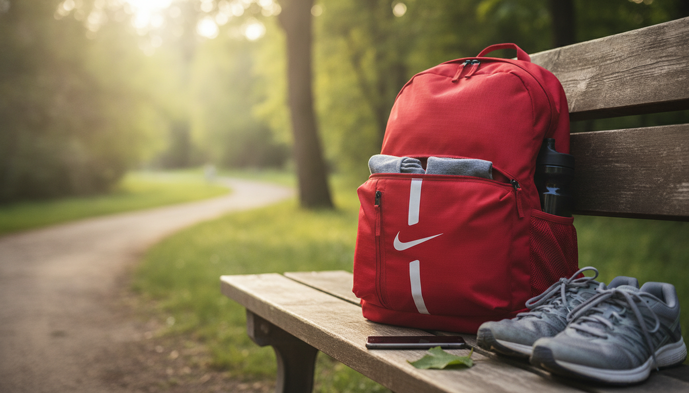 Nike Men’s Red Rucksack Backpack: Daily, Gym & Travel