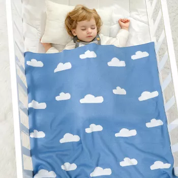Soft Knit Baby Blanket for Stroller, Naps & Gifting